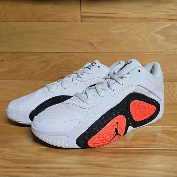 Jordan Tatum 2 White Black Bright Crimson Red Basketball Shoe FJ6457-106 Nike - Picture 5 of 11